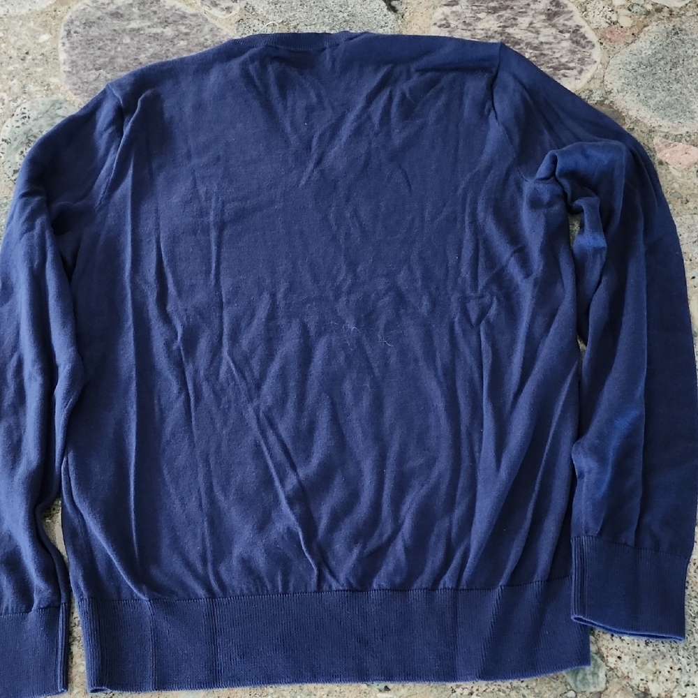 Polo Ralph Lauren Golf Pebble Beach Navy Blue V-Neck Sweater - Picture 7 of 10
